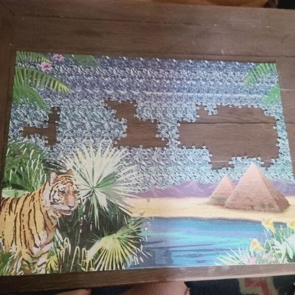 Vintage 90s 1994 Magic Eye 3-D Illusions 550 Piece Jigsaw Puzzle Ceaco no 2200-8 - Picture 7 of 11